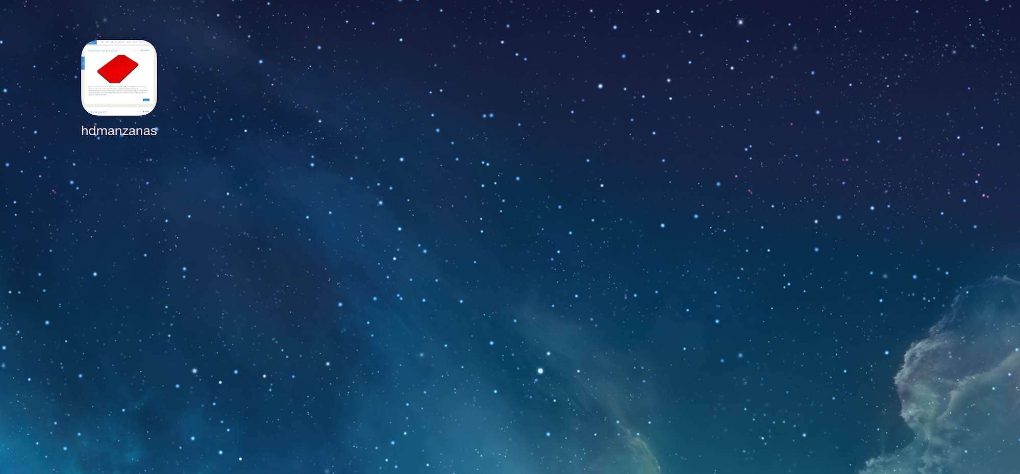Añade un icono a tu web favorita en tu Iphone o Ipad