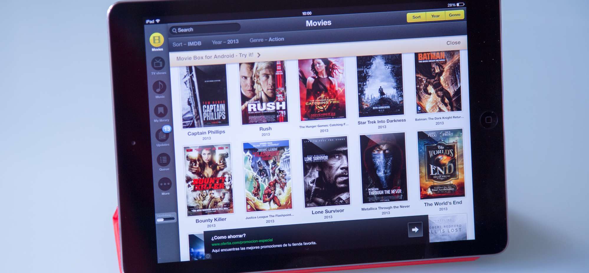 Movie Box, aplicación para descargar y ver películas online en el iPad