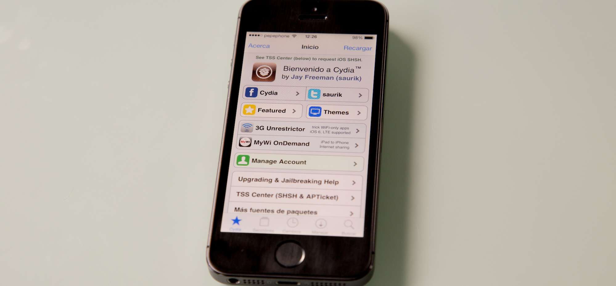 Jailbreak iPhone 5, 5C y 5S con iOS 7