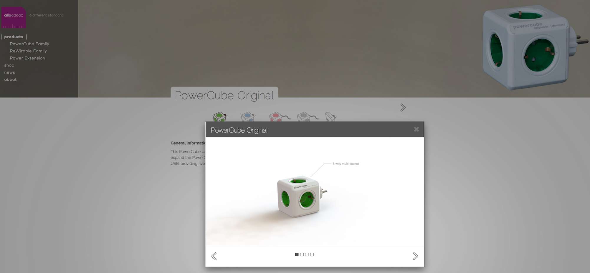 Powercube, una forma creativa de ver la tradicional regleta de enchufes