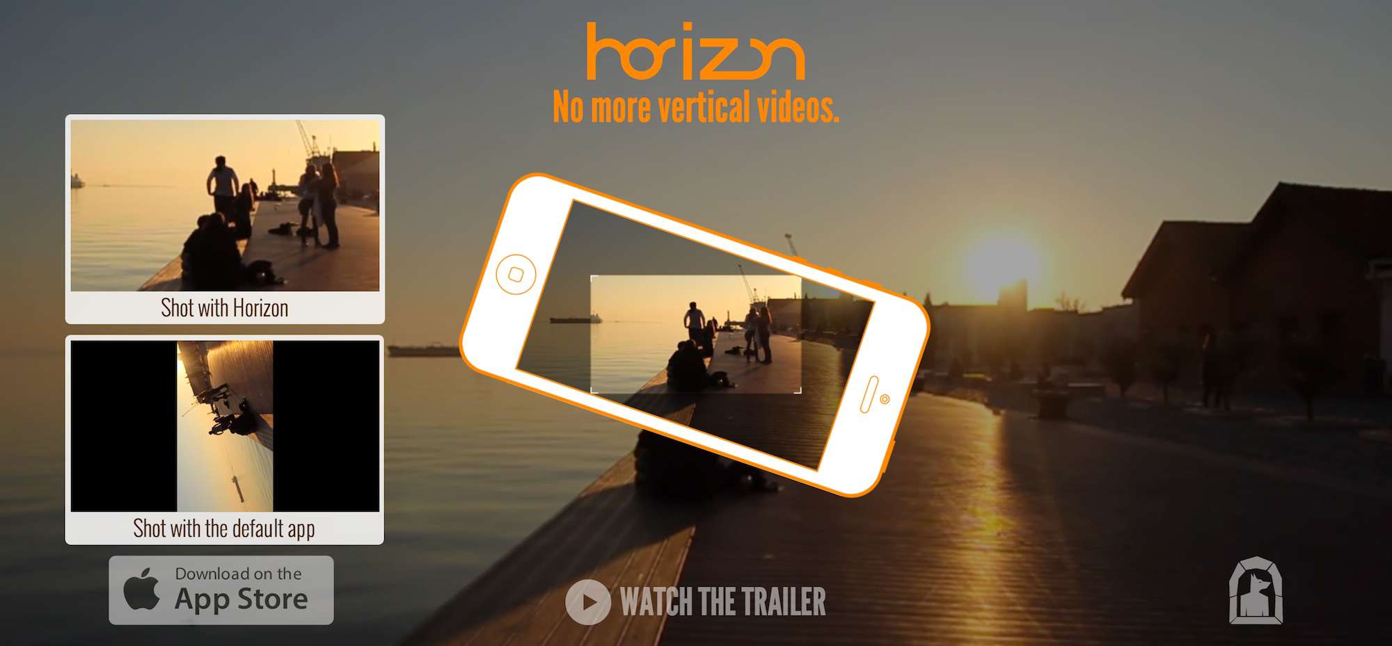 Horizon, la aplicación que siempre graba en modo apaisado.