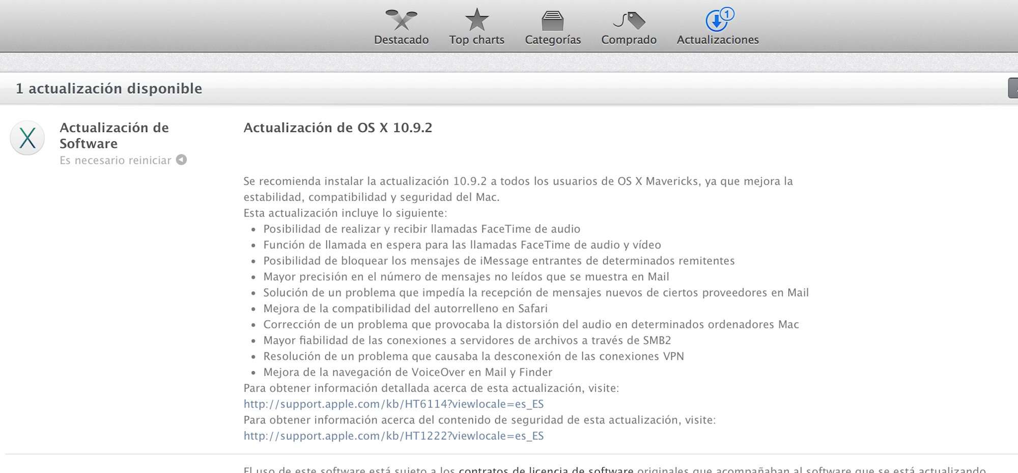 Apple actualiza MAC OS X, ya está disponible la versión 10.9.2