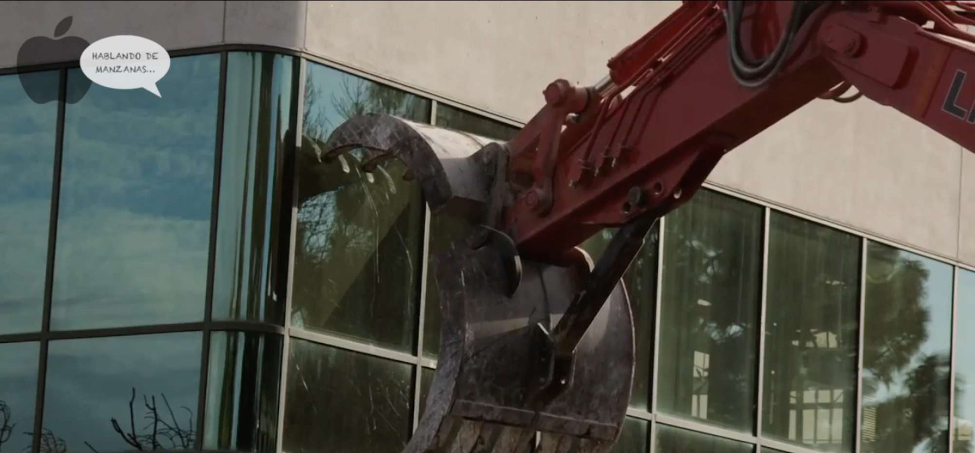 Apple destruye antiguos edificios de HP para edificar su nuevo campus, en video