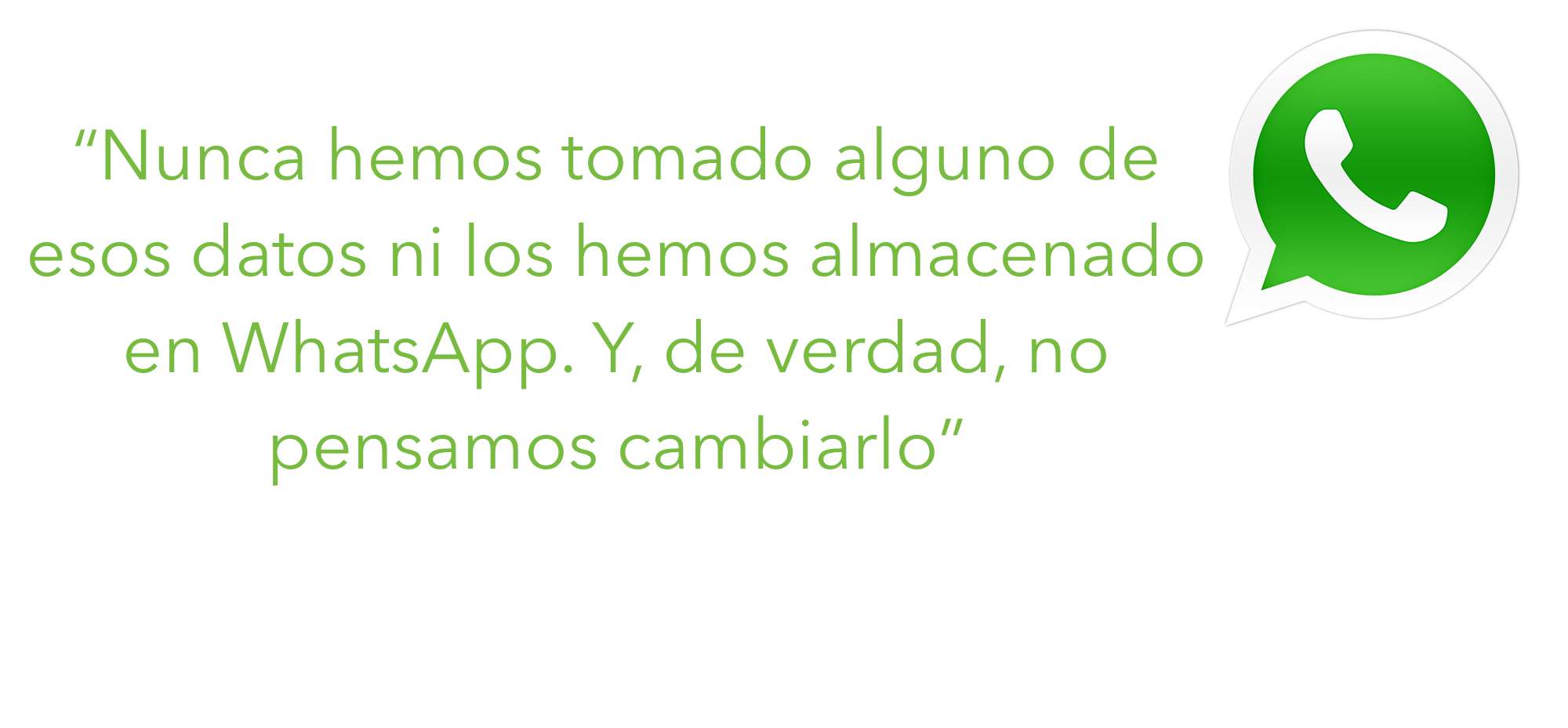 Whatsapp manda callar a los que inventan noticias