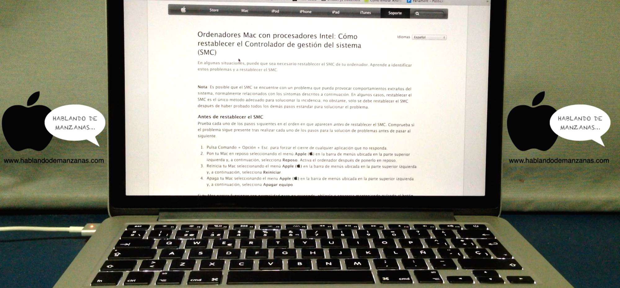 Cómo resetear la memoria SMC, PRAM y NVRAM de tu Mac