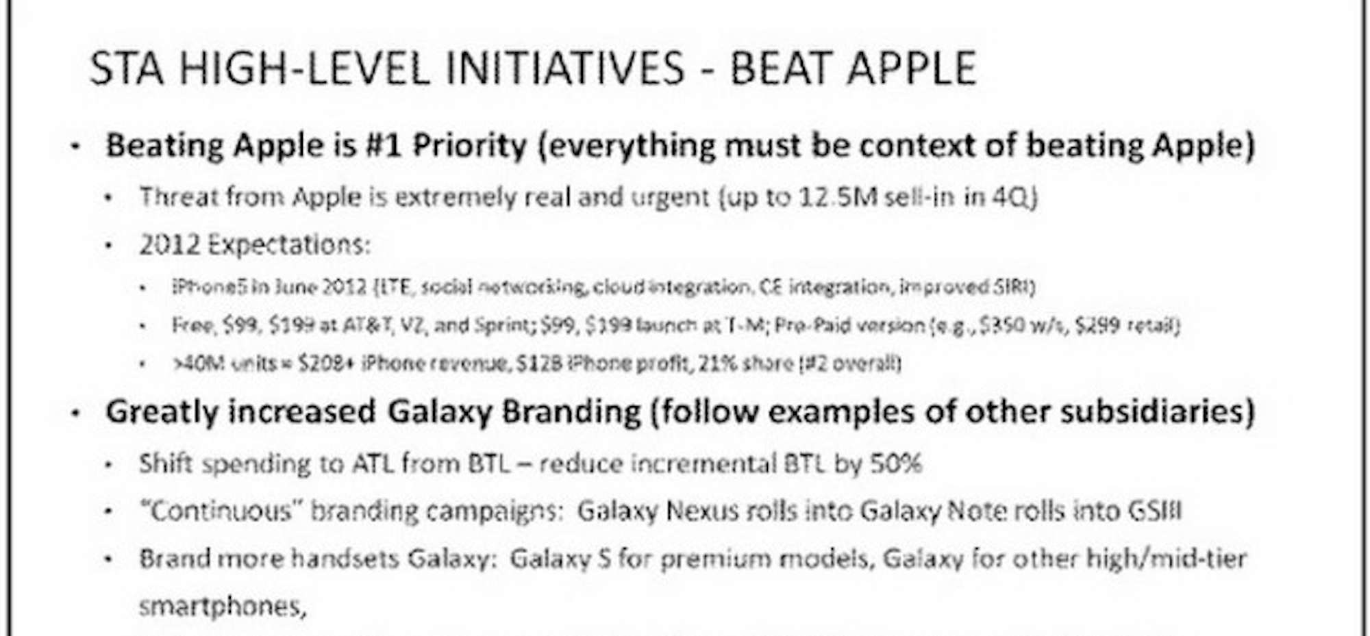 El objetivo número 1 de Samsung es derrotar a Apple
