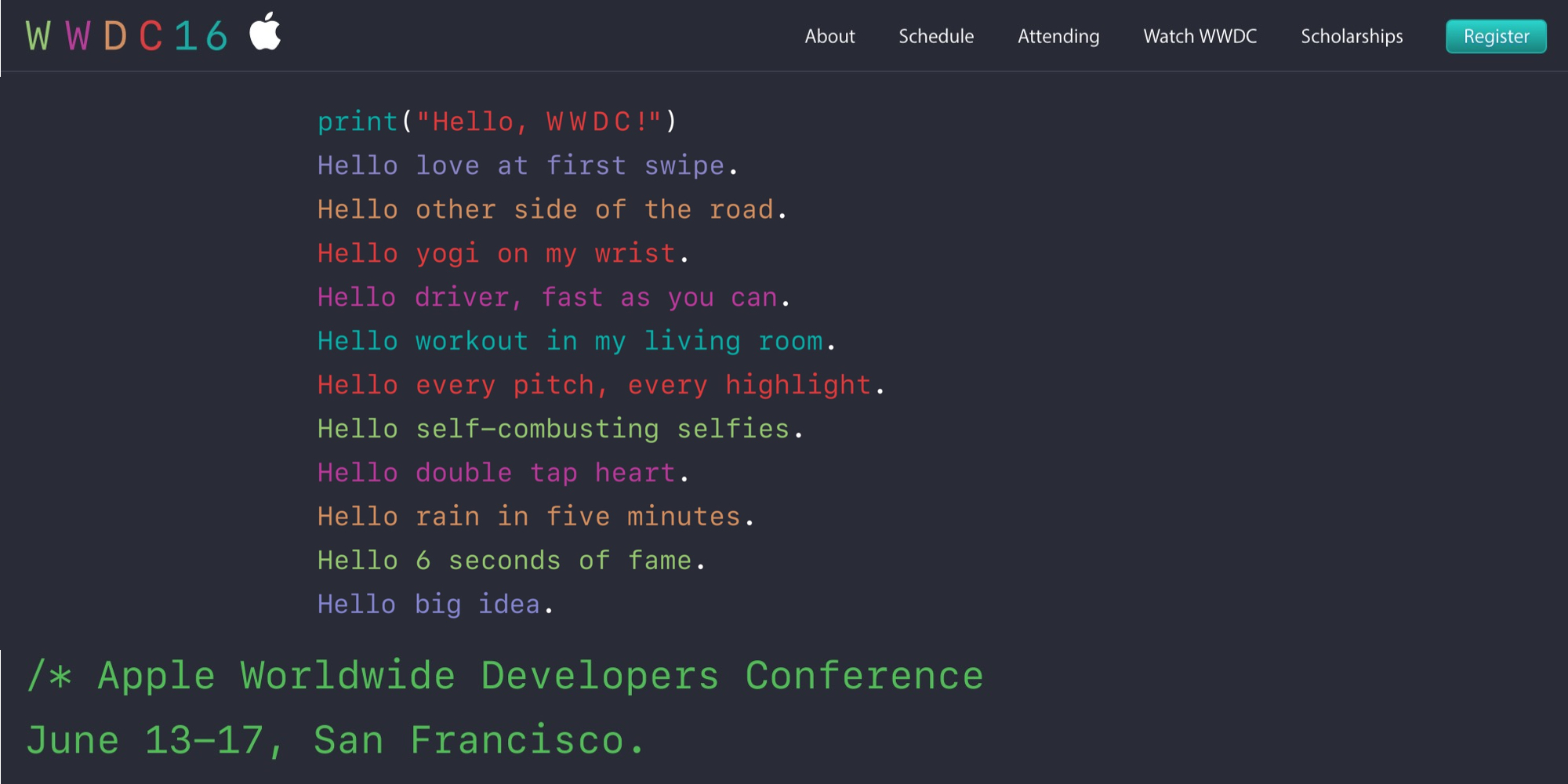 Apple confirma la fecha para su presentación en la WWDC’16