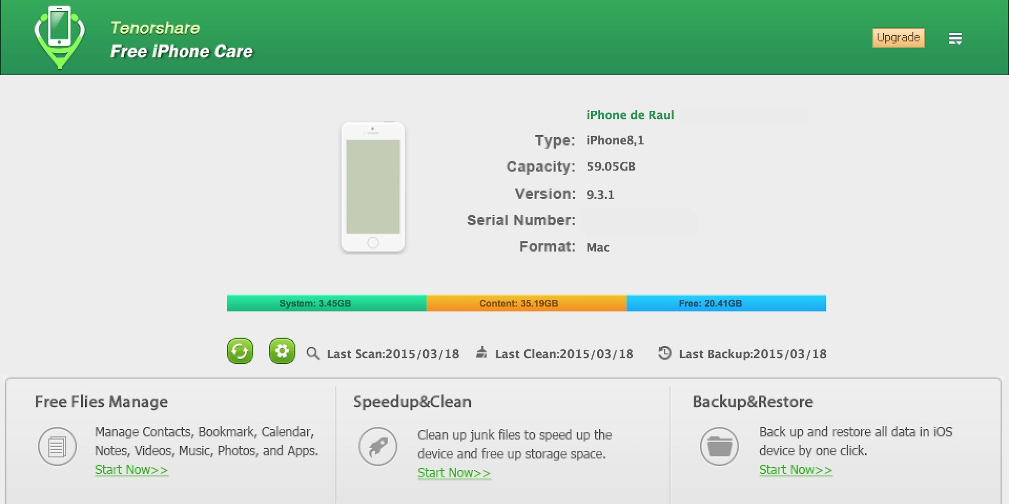 Tenorshare para Mac te permite gestionar el contenido de tu iPhone