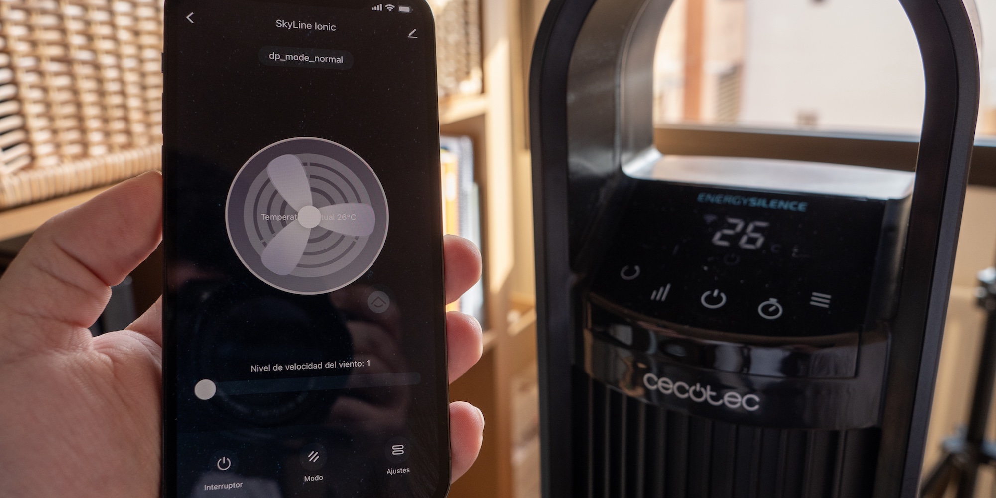 Ventilador Energy Silence 9099 Skyline Ionic Connected de Cecotec