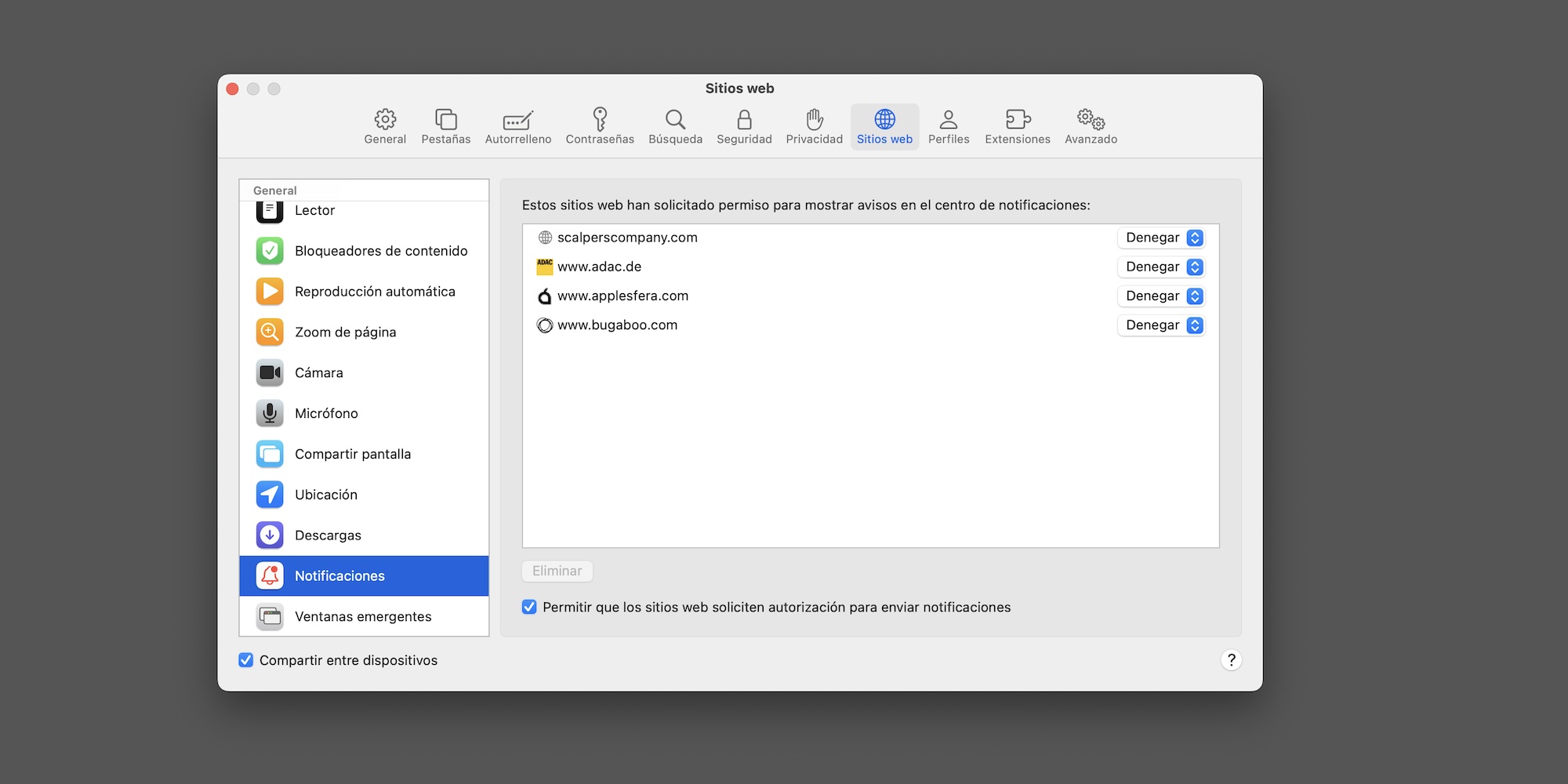 Cómo eliminar y desactivar notificaciones no deseadas en Mac