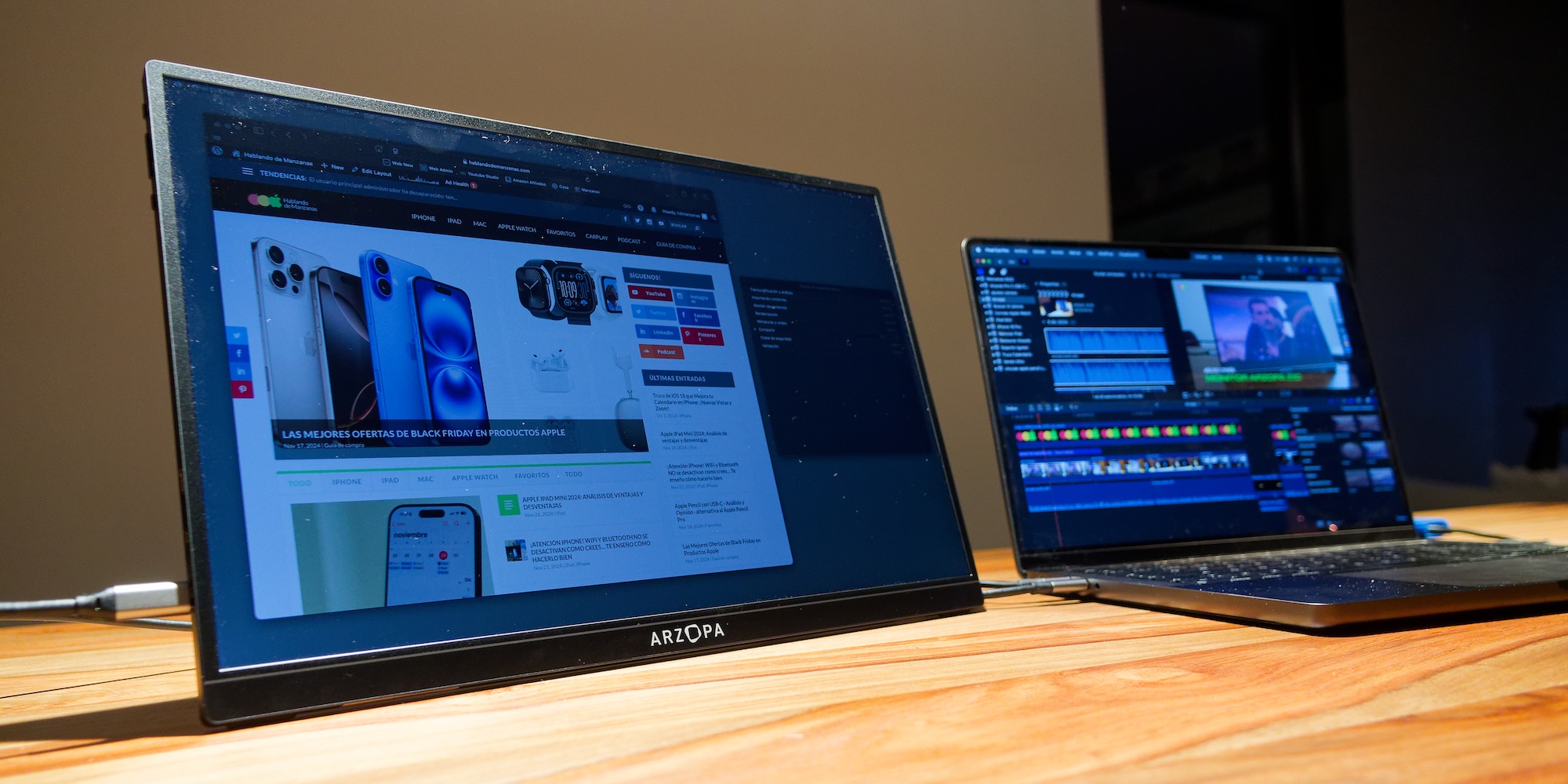 Monitor portátil Arzopa Z1C: ¿Vale la pena? Análisis completo tras dos semanas de uso